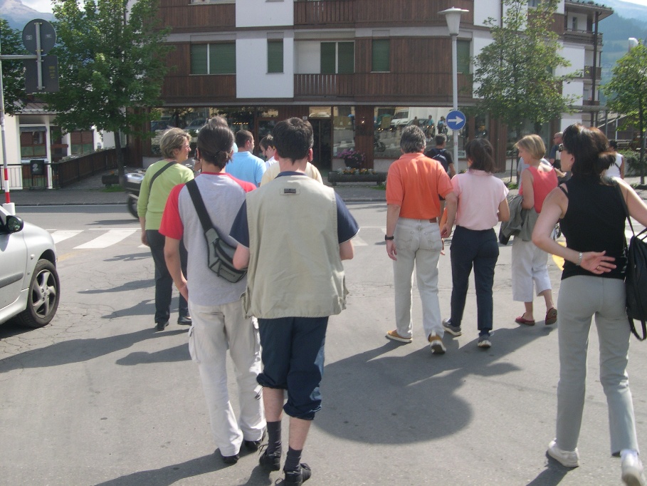 Alla partenza del percorso guidato con il GPS