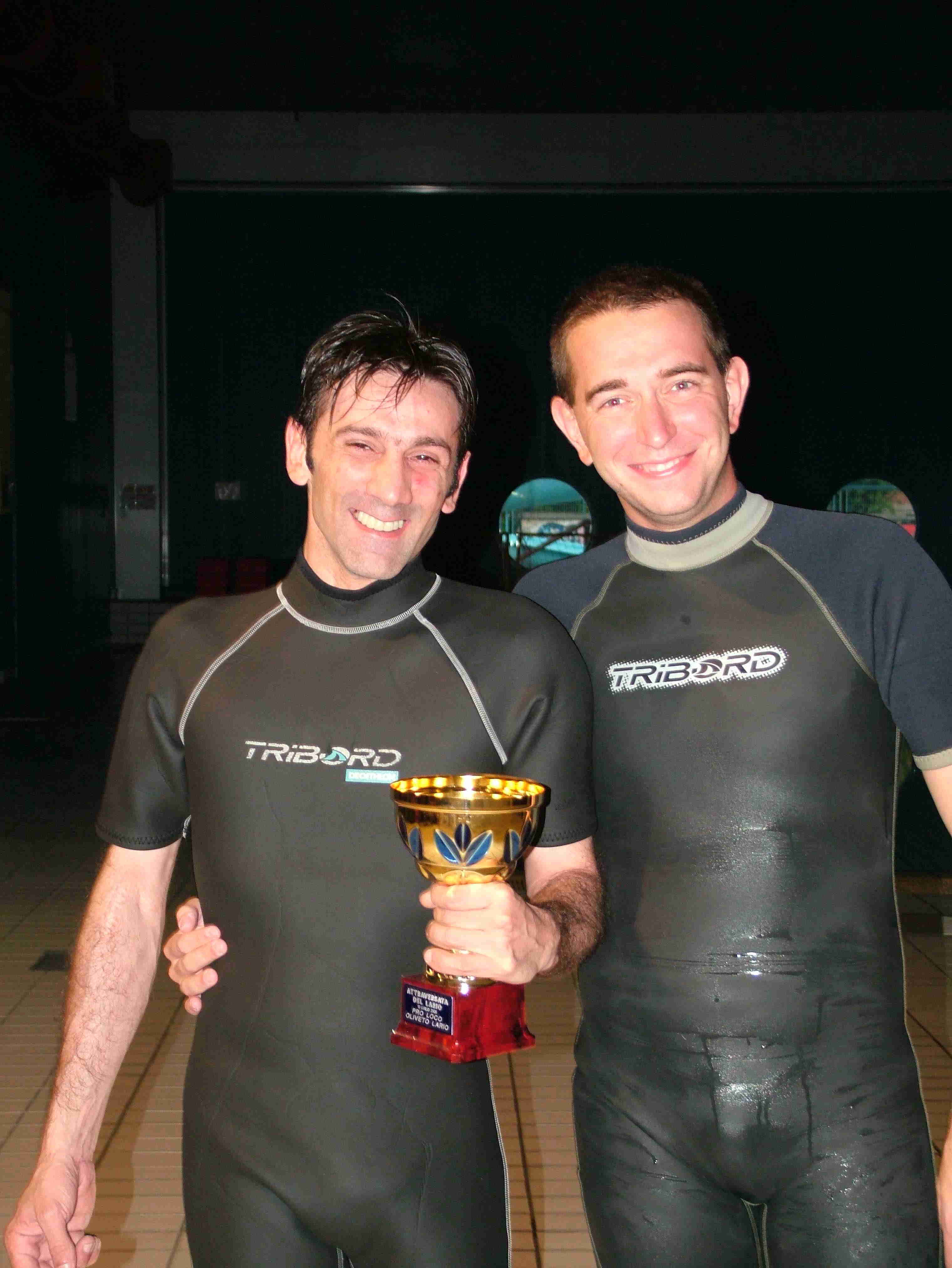 Roberto ed il suo driver con la coppa!