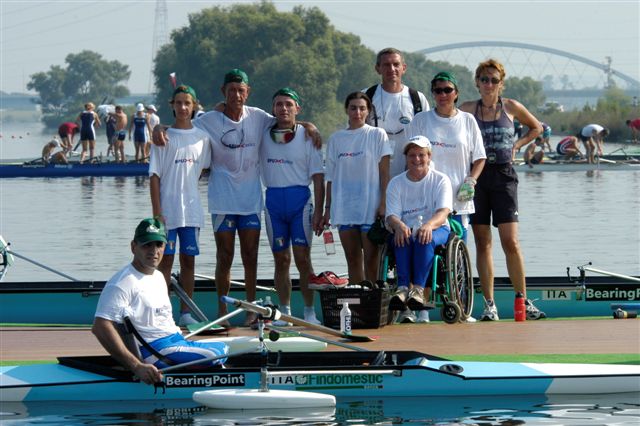 la squadra italiana di adaptive rowing 