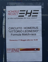 Homerus project - La vela autonoma per non vedenti - Circuito Homerus "Vittorio Leonesio" Formula Match Race - Domenica 17 maggio alle ore 18.