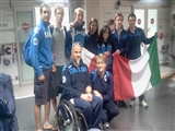 Arrivo della nazionale adaptive all'aereoporto di Linate
