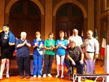 Foto di gruppo con Francesco cusati e Pierangelo Santelli e podio femminile