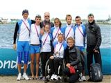 la squadra adaptin rowing al completo