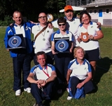 Il gruppo degli arcieri e tecnici milanesi