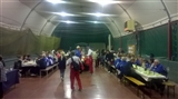 Cena conclusiva all'interno della tenso-struttura