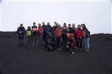 Foto di gruppo sull'etna