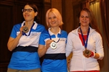 podio femminile da sinistra,  jaana Pesari,  Hanna Vilmi e Elzbieta Mielczarek