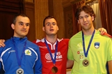 podio maschile da sinistra,  luca Liberali, leander Sachs peter Zidar
