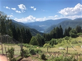 Diga del Fedaia dall'agriturismo Rodolo.
