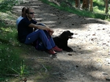 Eolo ai piedi di Luca e Roberto.