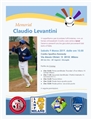 Locandina Memorial Claudio Levantini di Baseball Per Ciechi