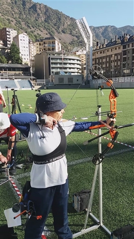 Loredana in azione ai 30 metri