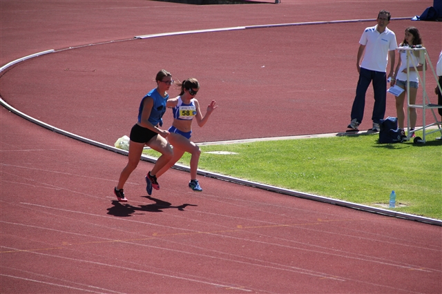 Gaia Rizzi durante la fase di corsa