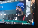 Martina Inquadrata In Primo Piano Mentre Fa Il Suo Ingresso In Vasca Della Finale
