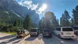 Dal parcheggio di Gardecia cime rocciose ci sovrastano stupende.