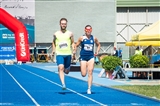 Arjola e Alessandro in azione sui 100 m