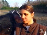 Immagine tratta dal Servizio del TG5 di Verissimo del maggio 2002 - Florinda a cavallo.