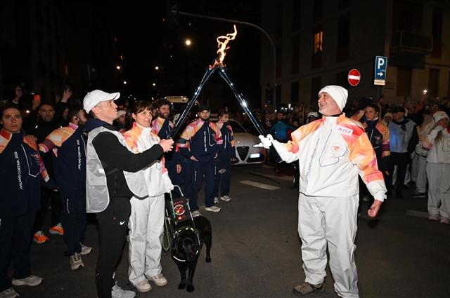Florinda Nel Momento Dell'accensione Della Fiaccola